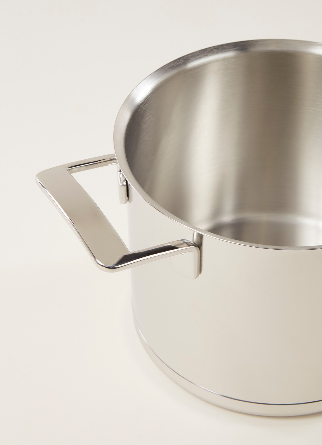 Demeyere Silver soeppan met deksel Ø20 cm - detail roestvrijstaal