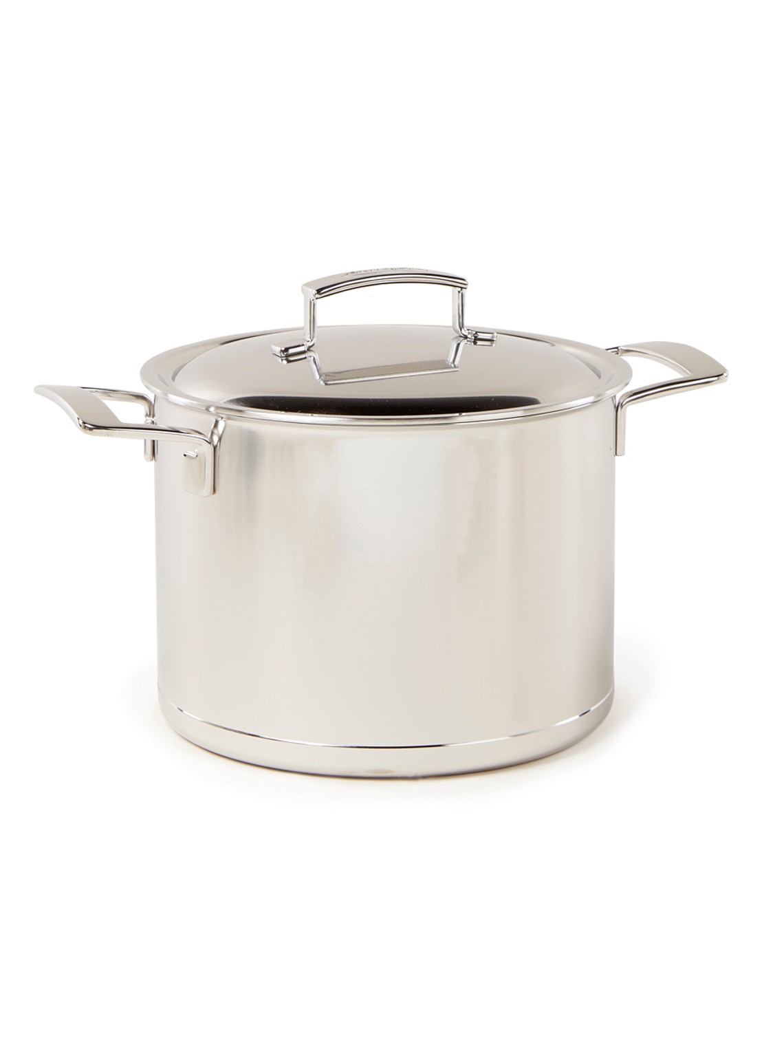 Demeyere Silver soeppan met deksel Ø24 cm - voorkant roestvrijstaal