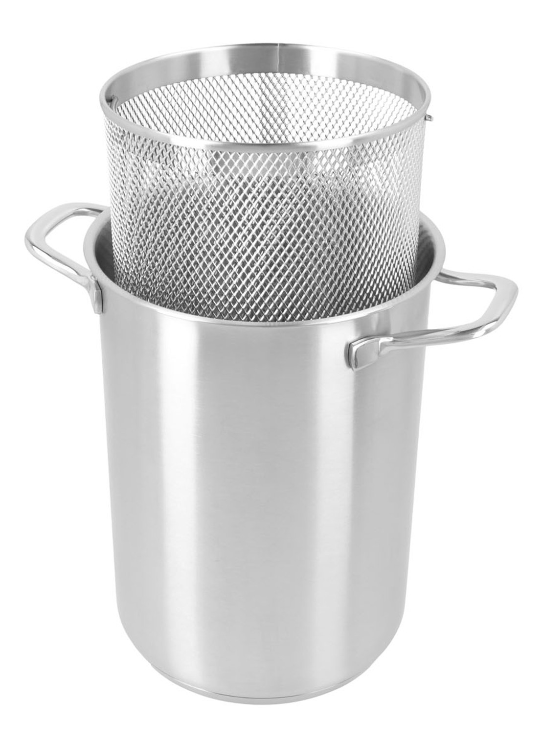Demeyere Specialties 3 Aspergekoker 16 cm - voorkant 2 zilver