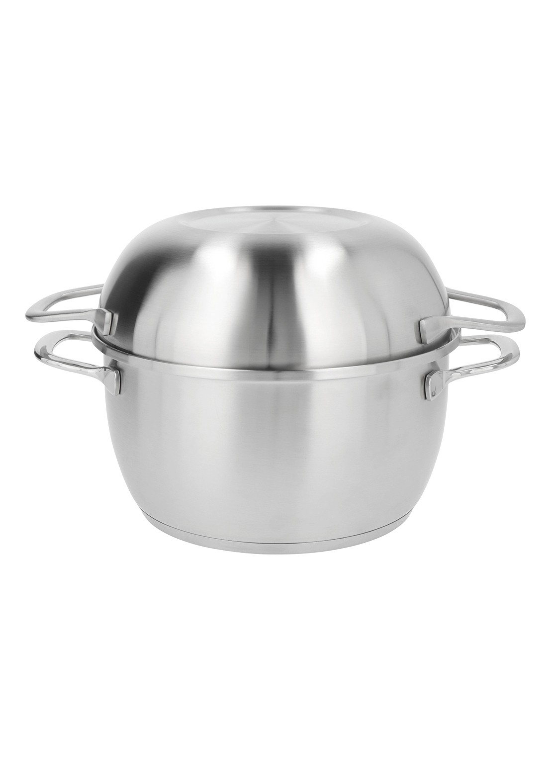 Demeyere Specialties 3 mosselpot 20 cm - voorkant zilver