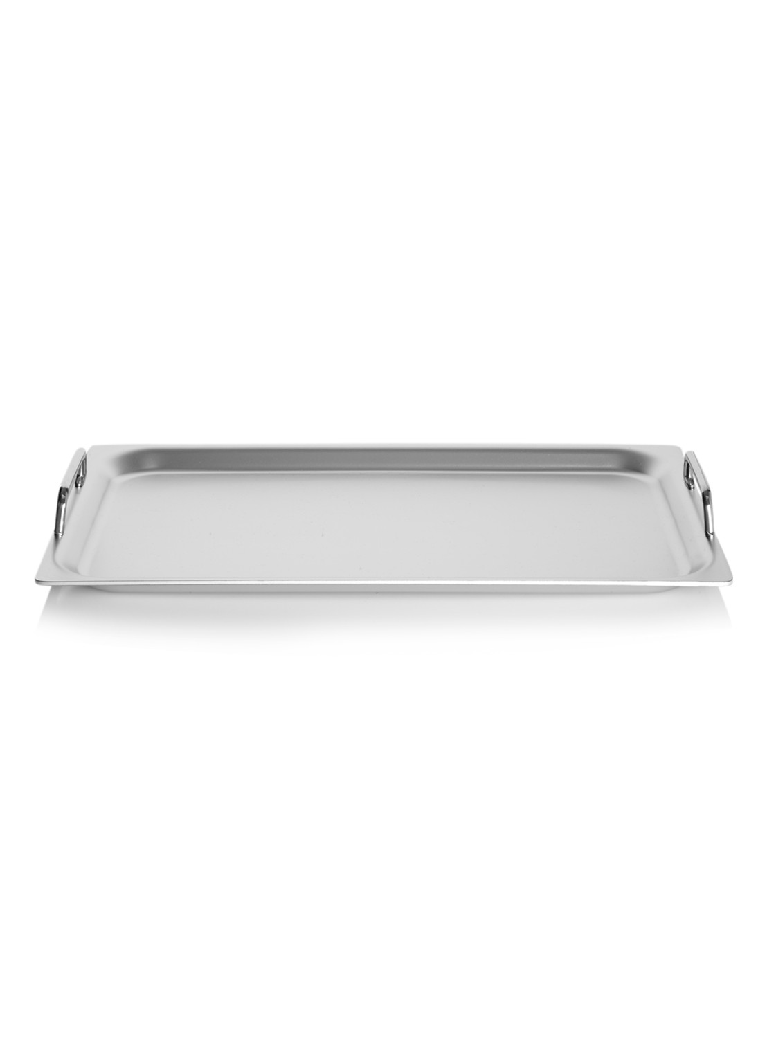 Demeyere Teppanyaki/Plancha plaat 53 x 32,5 cm  - voorkant zilver