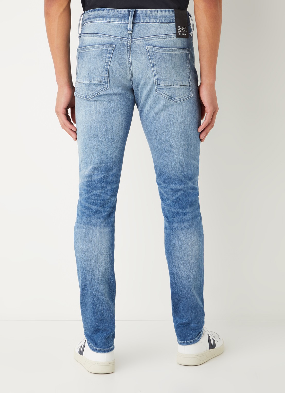 Denham Bolt skinny jeans met medium wassing - achterkant 3 indigo