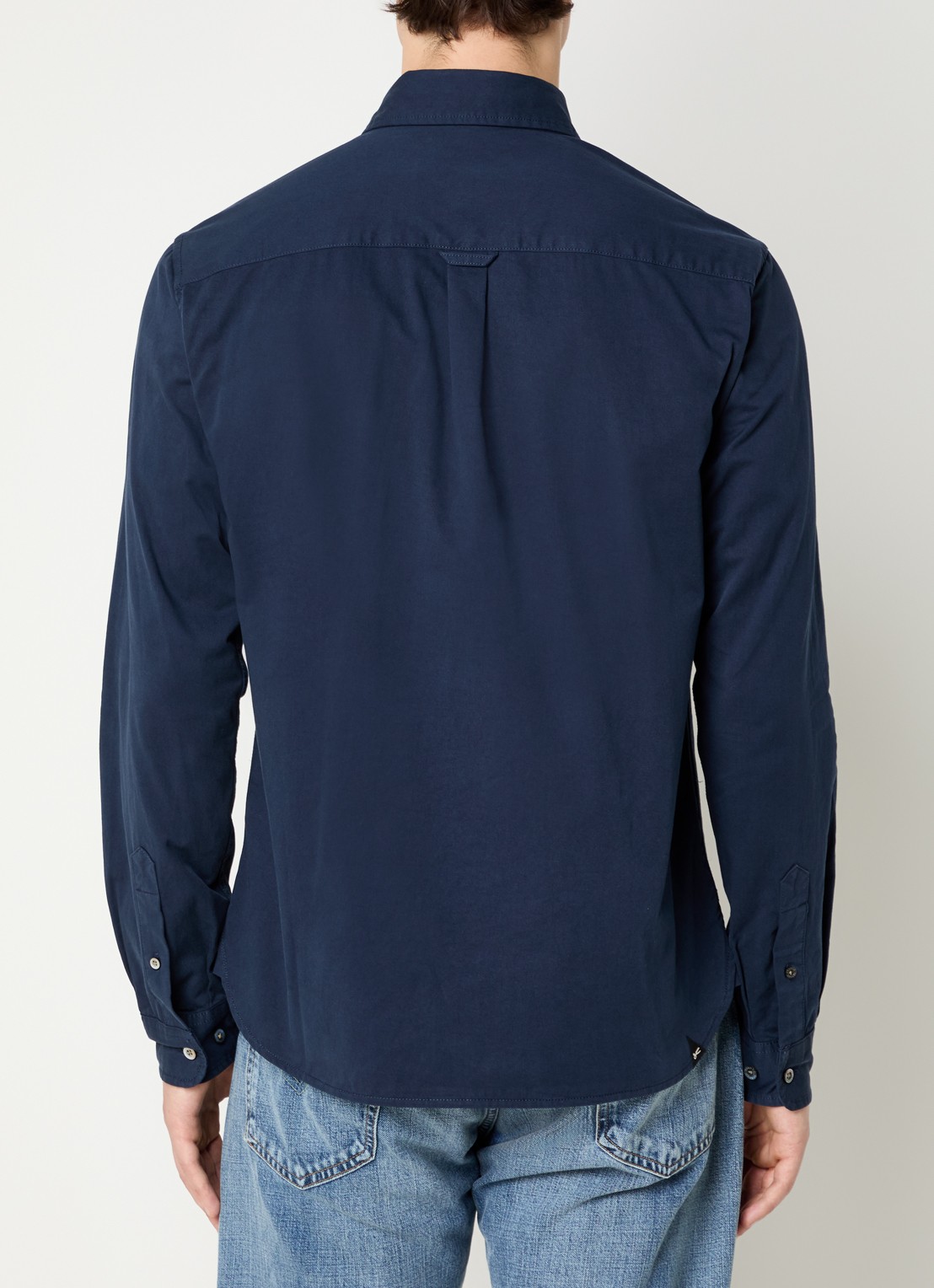 Denham Guilty regular fit overhemd met borstzak - achterkant 2 donkerblauw
