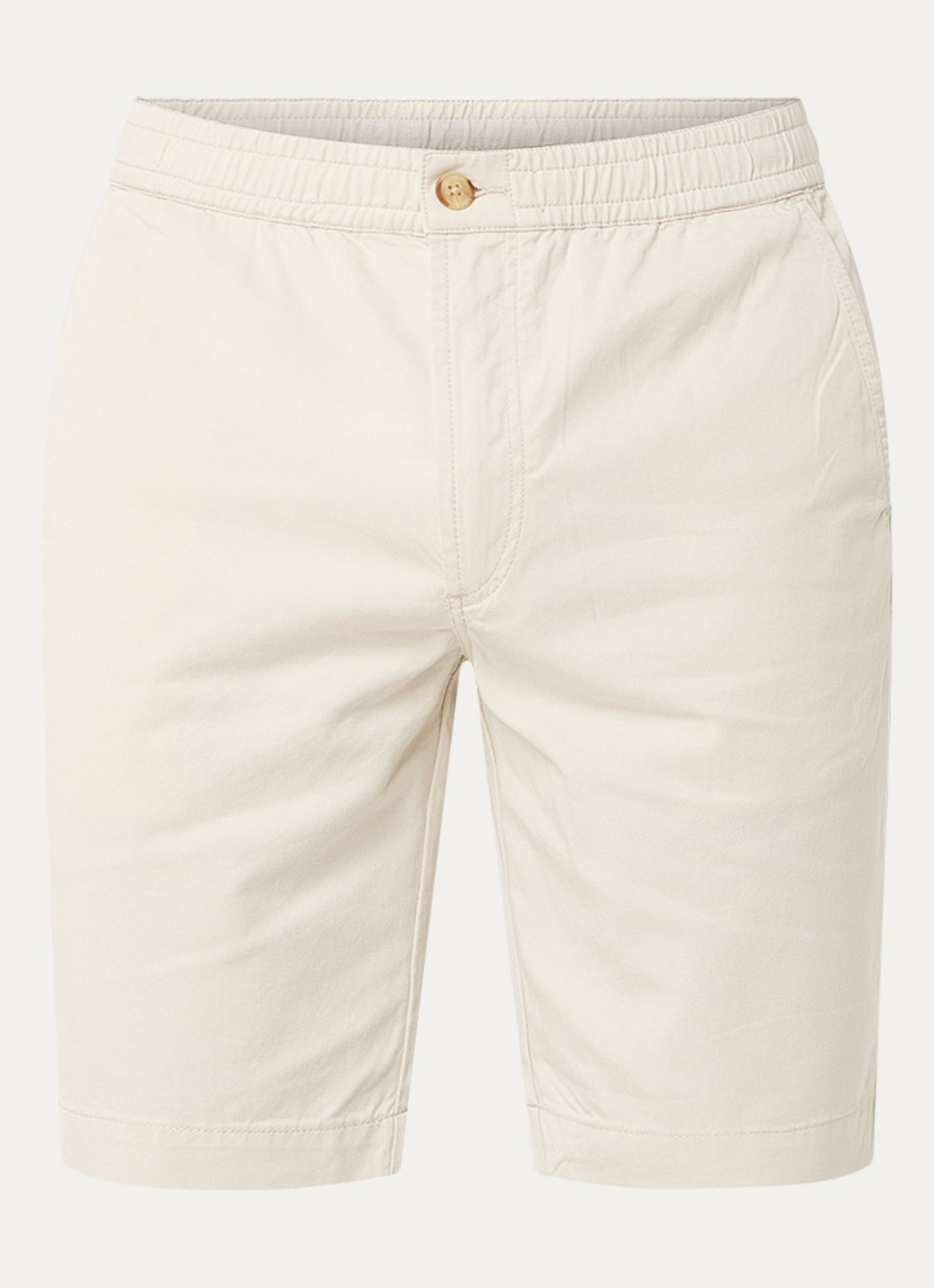 Denham Luca straight fit chino met steekzakken - voorkant 2 beige