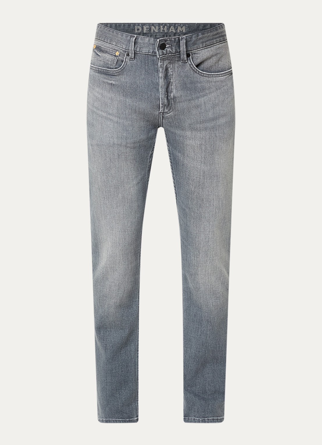 Denham Razor slim fit jeans met gekleurde wassing - voorkant 4 grijs