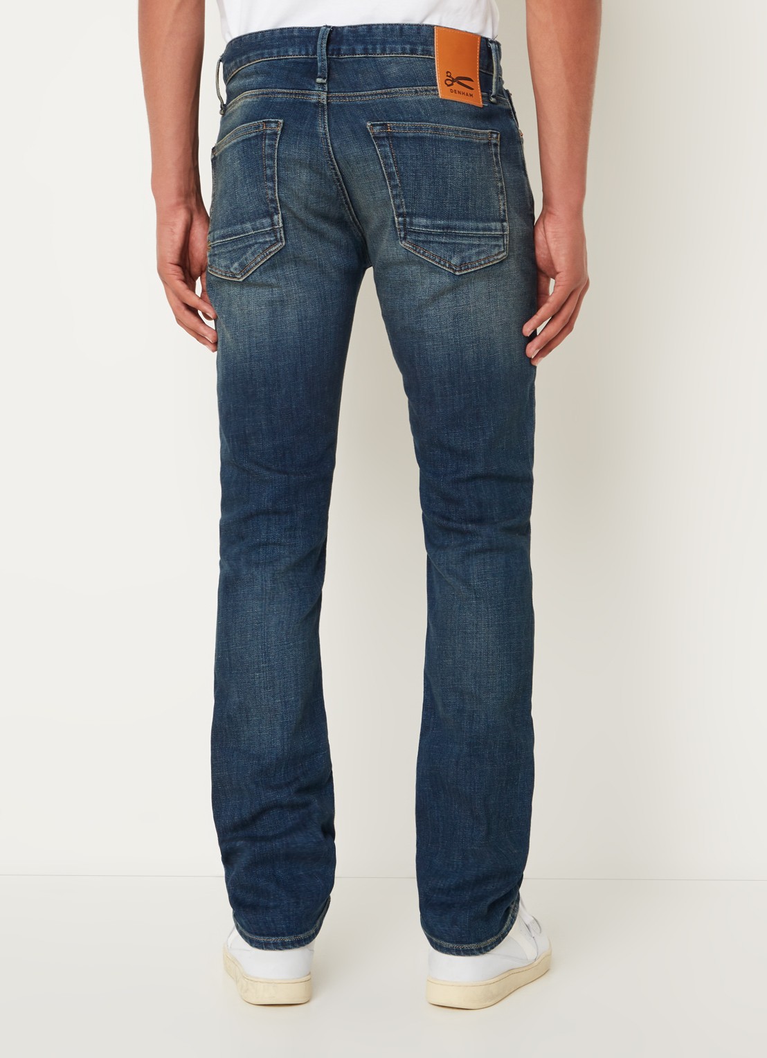 Denham Razor slim fit jeans met stretch - achterkant indigo