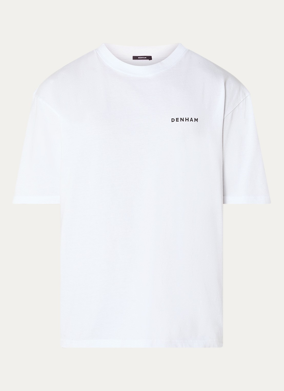 Denham Yatai T-shirt met logo- en backprint - voorkant 3 wit