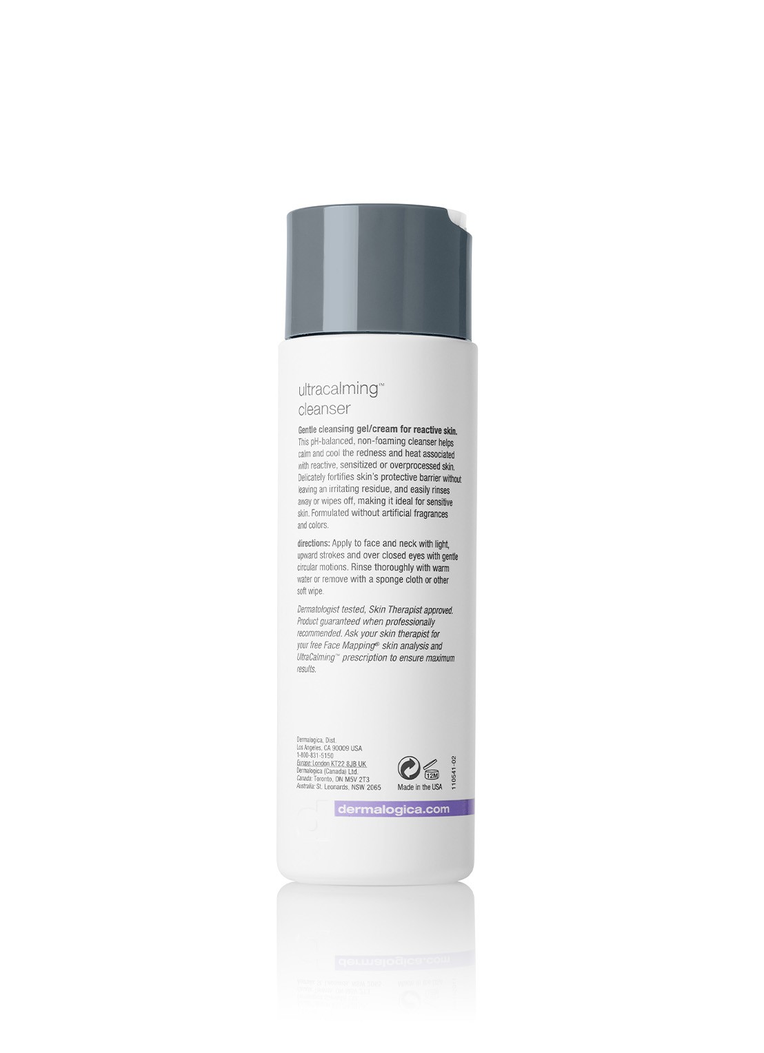 Dermalogica UltraCalming cleanser - facewash - achterkant undefined
