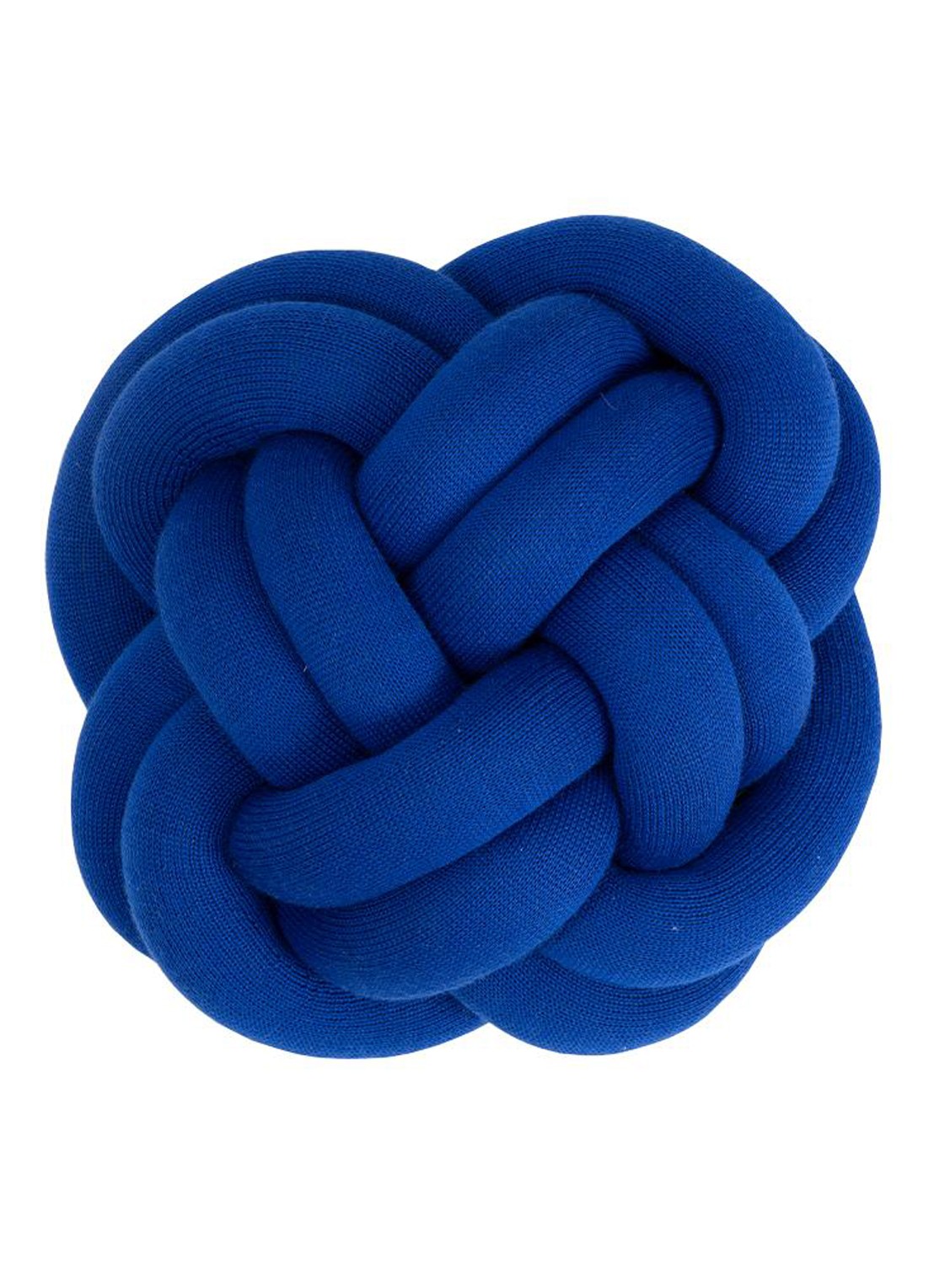 Design House Stockholm Knot sierkussen 30 x 30   - voorkant 2 kobaltblauw