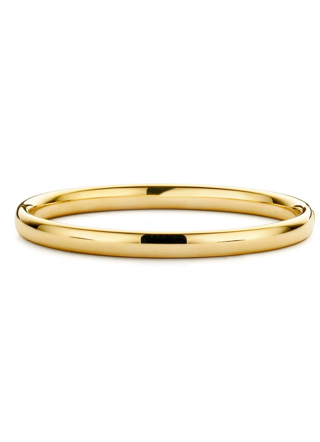 Diamond Point Bangle (S) Timeless Treasures - voorkant geelgoud