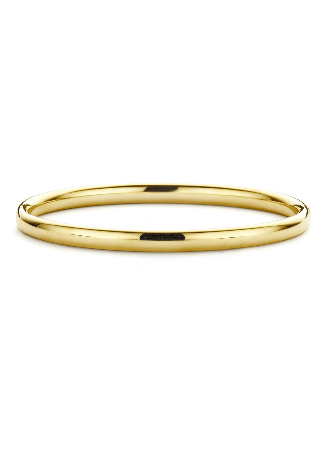 Diamond Point Bangle van 14k geelgoud (M) - voorkant geelgoud