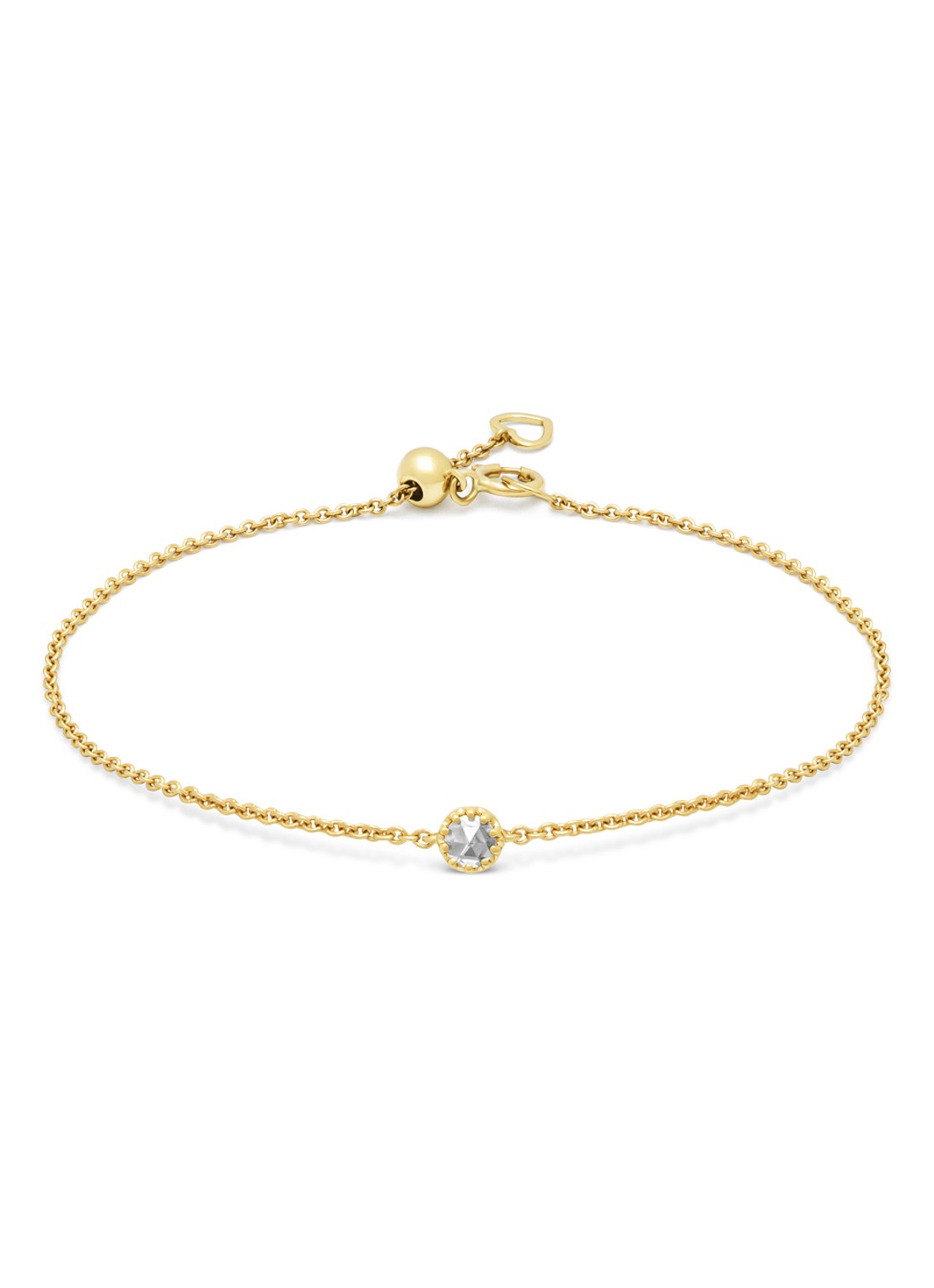 Diamond Point Geelgouden armband, 0.08 ct diamant, Joy - voorkant geelgoud