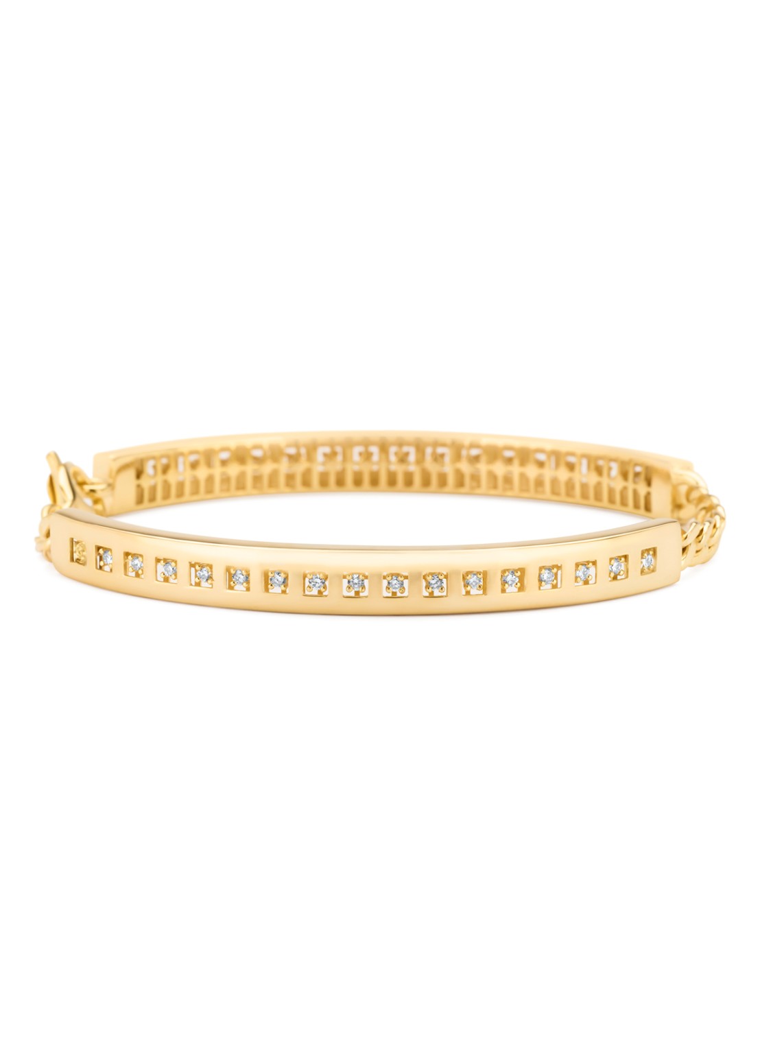 Diamond Point Geelgouden armband, 0.51 ct diamant, Timeless Treasures - voorkant geelgoud