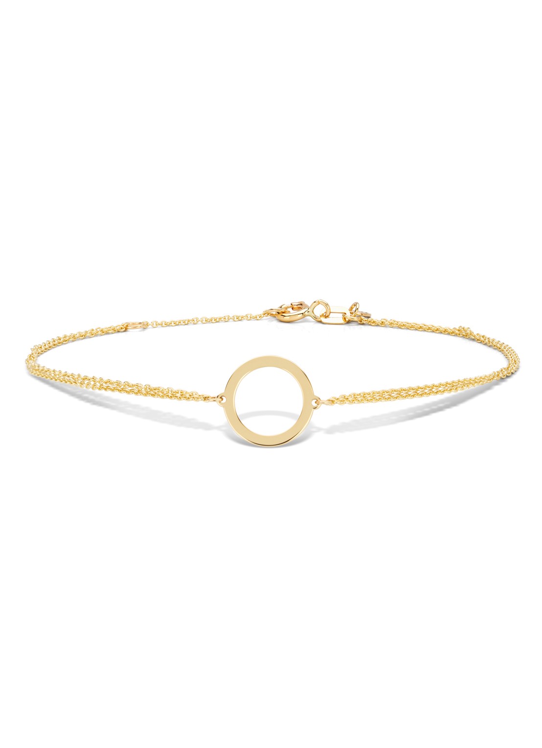 Diamond Point Geelgouden armband Marigold - voorkant geelgoud