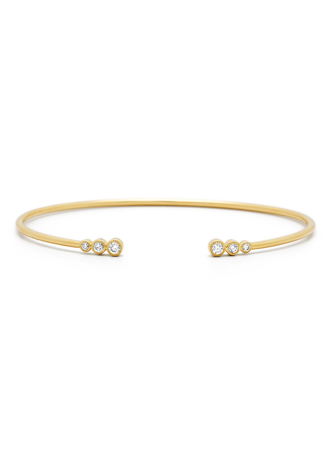 Diamond Point Geelgouden armband met 0.20 ct diamant, La Dolce Vita - voorkant geelgoud