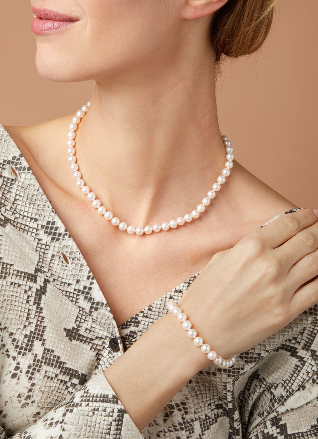 Diamond Point Geelgouden armband Rivièra - voorkant 2 wit