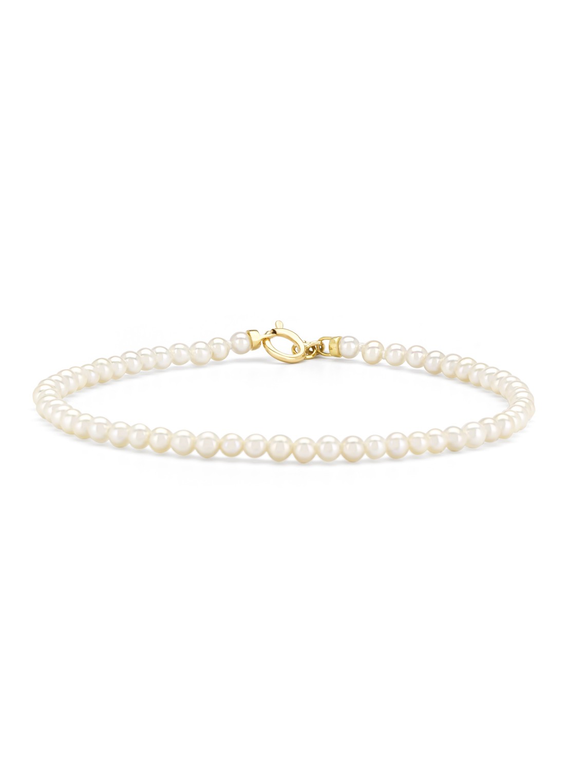 Diamond Point Geelgouden armband Rivièra - voorkant geelgoud