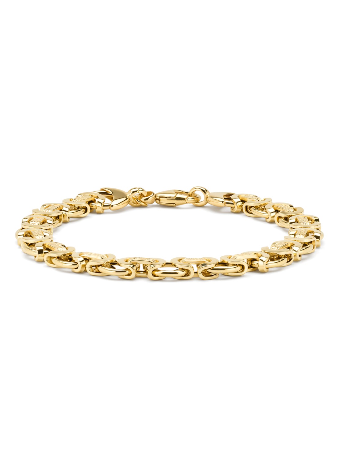 Diamond Point Geelgouden armband Timeless Treasures 19 cm - voorkant geelgoud