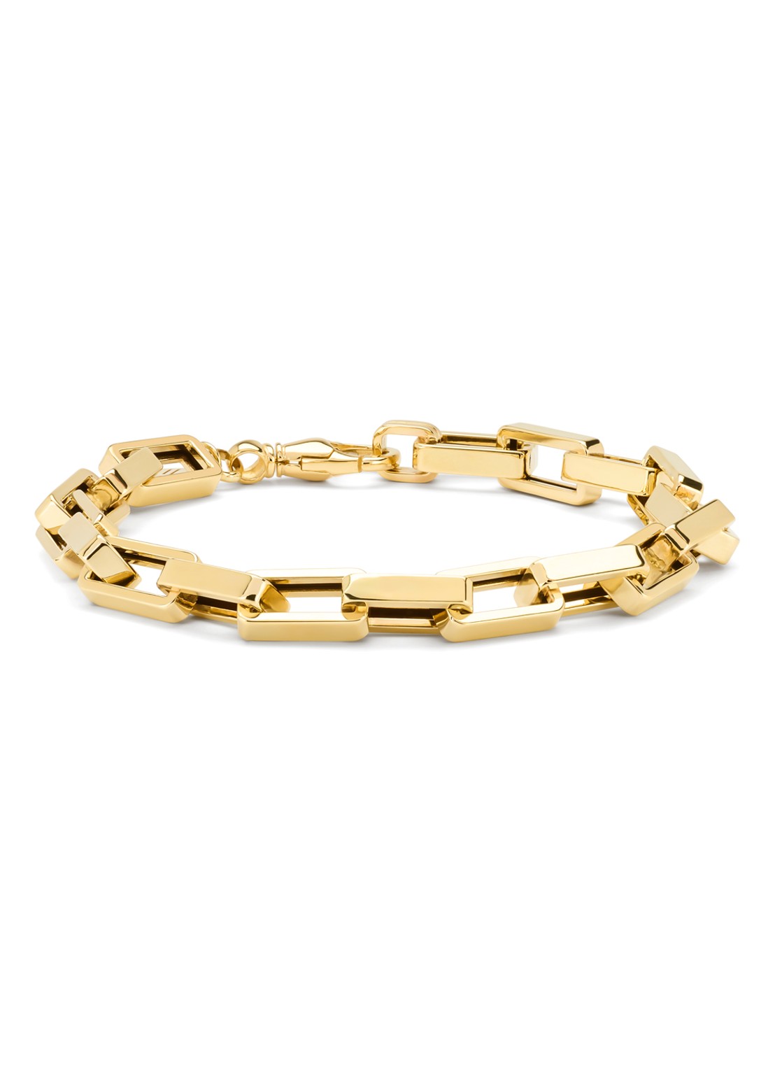 Diamond Point Geelgouden armband Timeless Treasures 20 cm - voorkant geelgoud