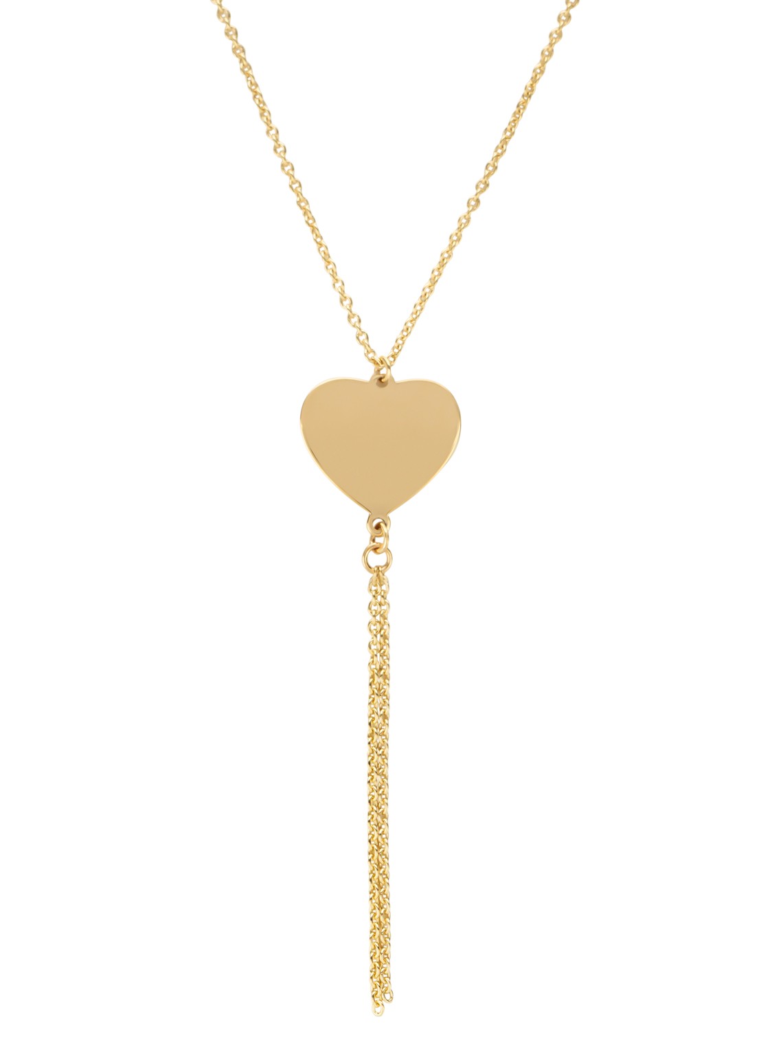 Diamond Point Geelgouden collier Marigold - voorkant geelgoud