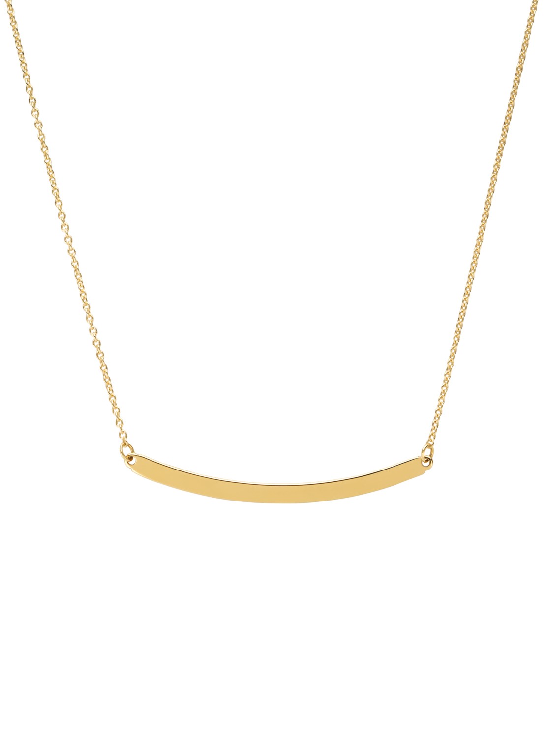 Diamond Point Geelgouden collier Marigold - voorkant geelgoud