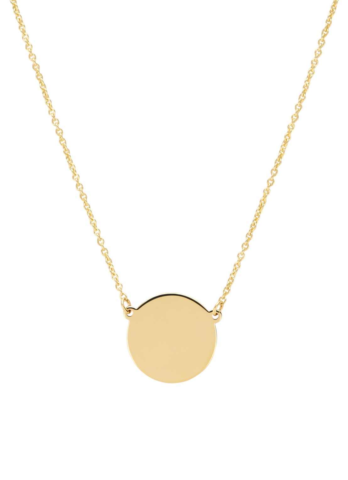 Diamond Point Geelgouden collier Marigold - voorkant geelgoud
