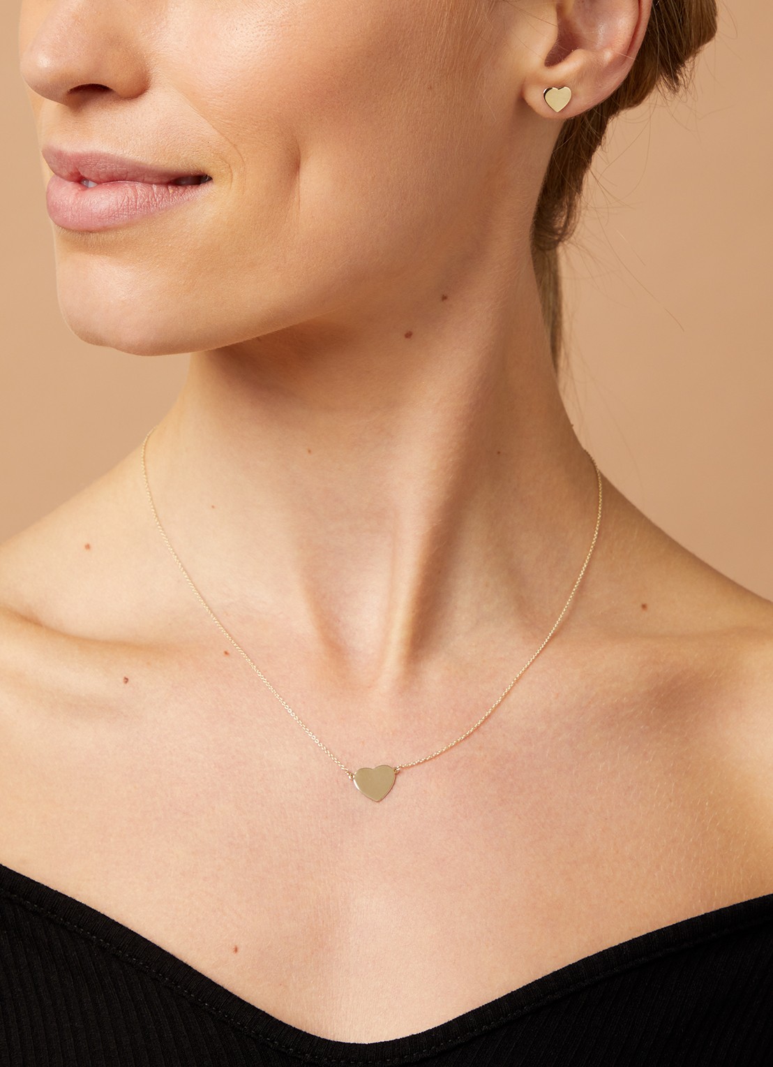 Diamond Point Geelgouden collier Marigold - voorkant 2 geelgoud
