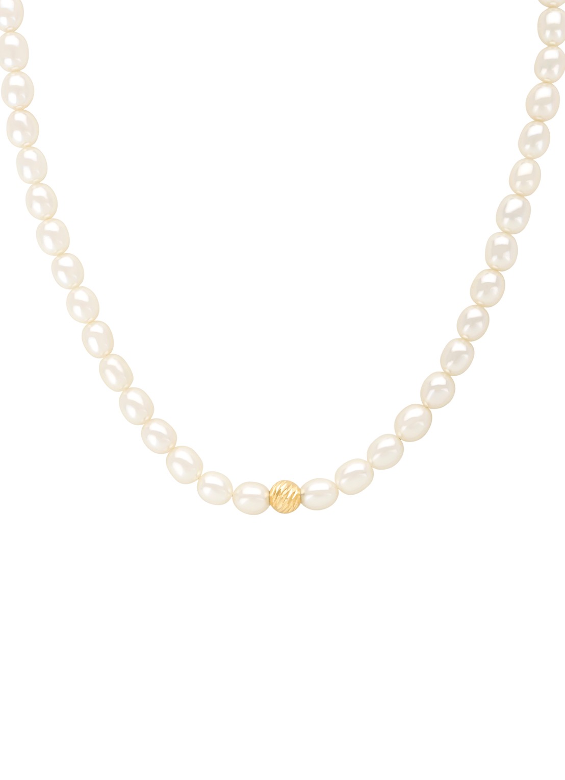 Diamond Point Geelgouden collier Rivièra - detail 3 geelgoud