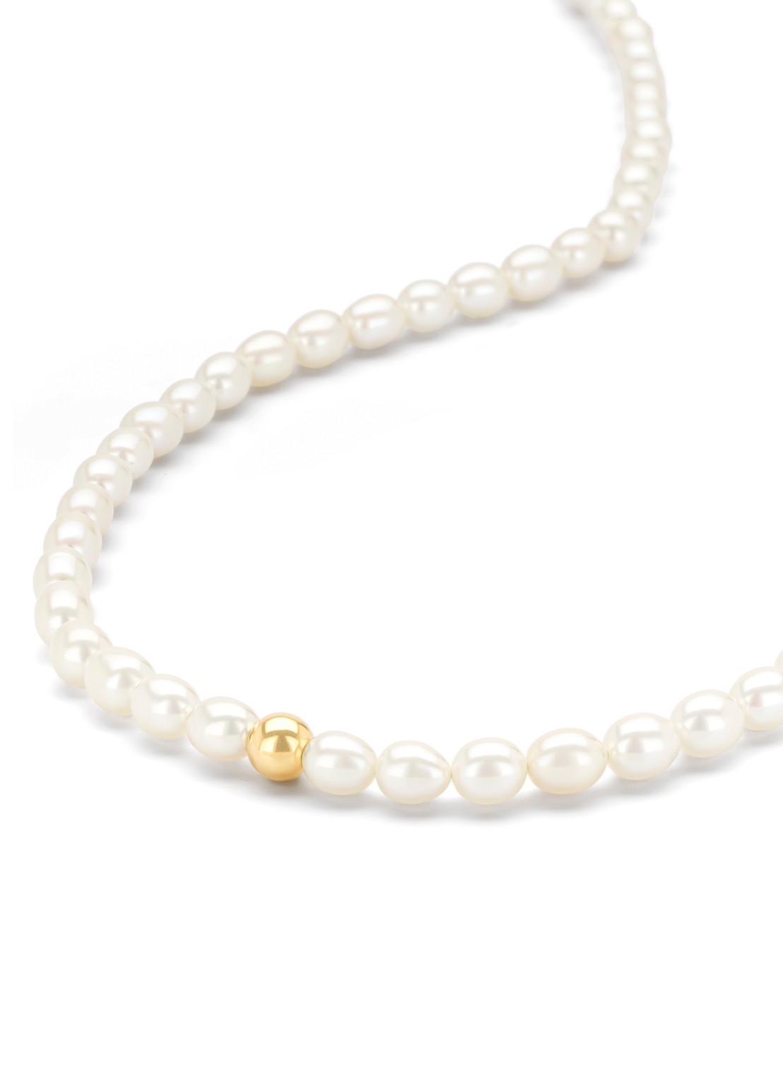 Diamond Point Geelgouden collier Rivièra - detail 4 geelgoud