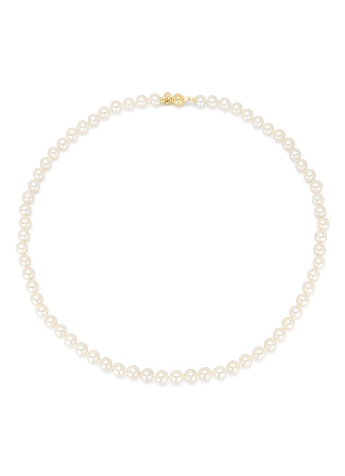 Diamond Point Geelgouden collier Rivièra - voorkant geelgoud