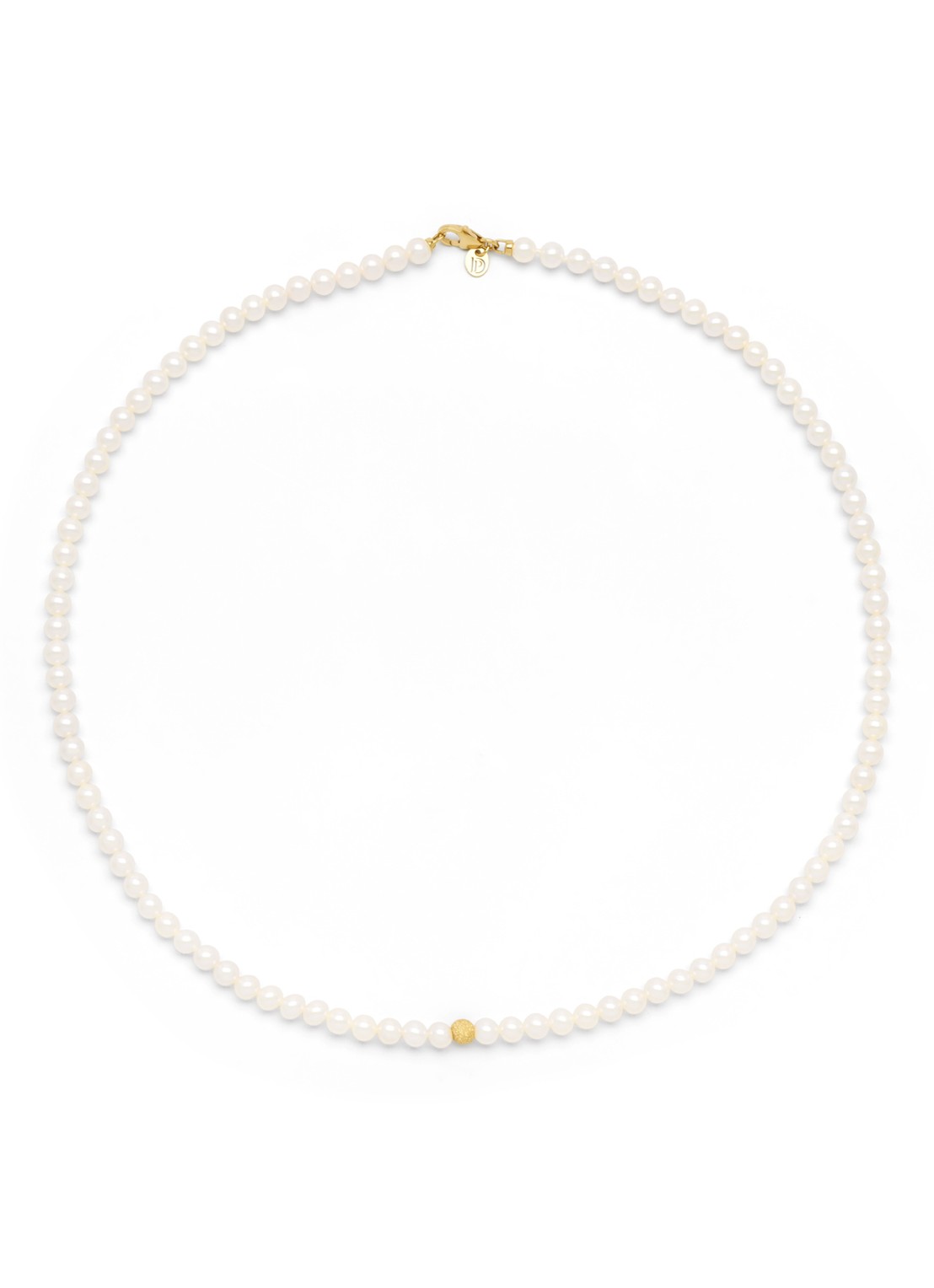 Diamond Point Geelgouden collier Rivièra - achterkant geelgoud