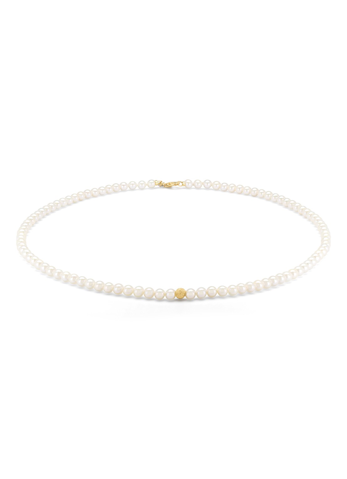 Diamond Point Geelgouden collier Rivièra - voorkant 2 geelgoud