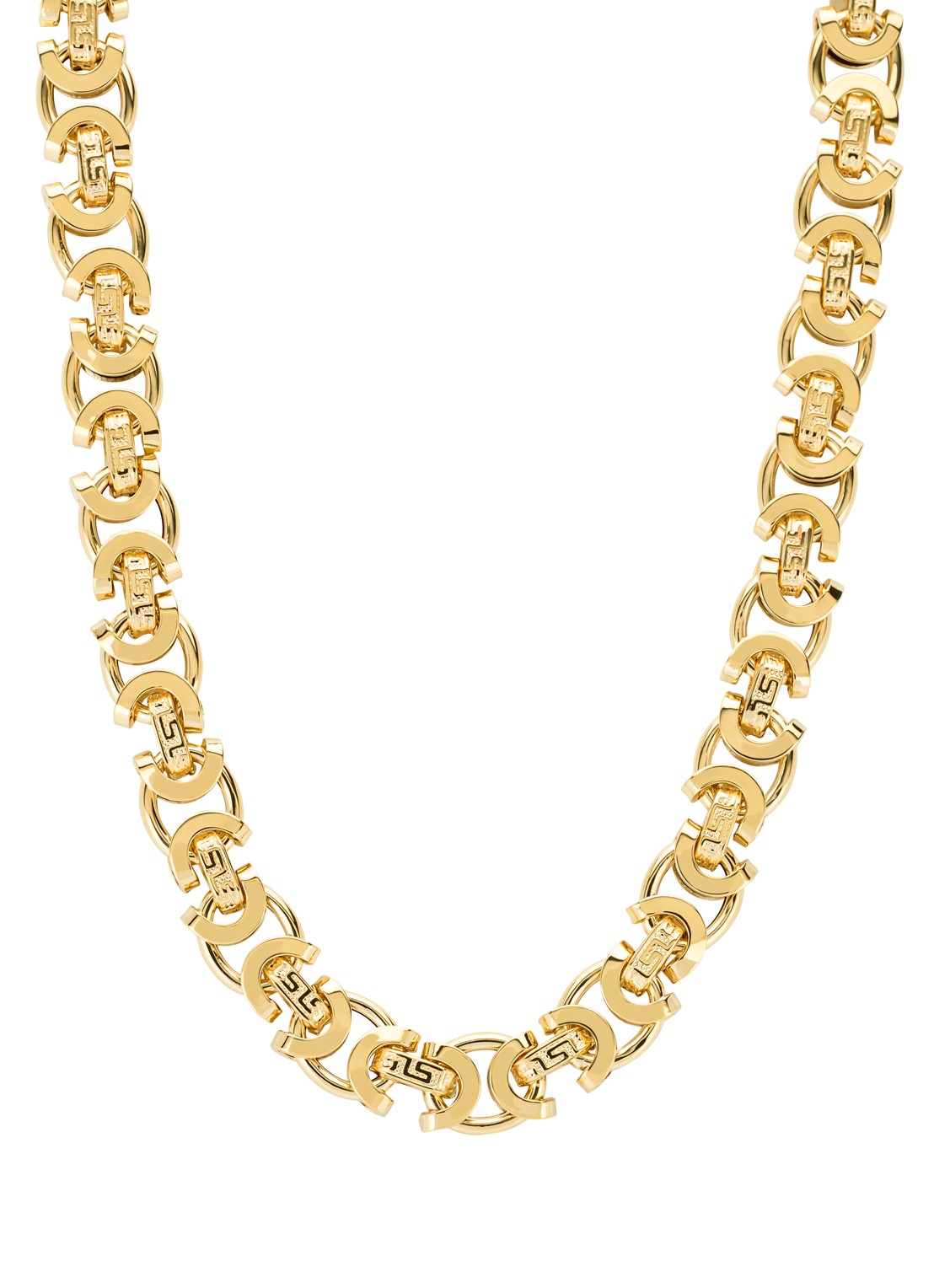 Diamond Point Geelgouden collier Timeless Treasures 45 cm - voorkant geelgoud