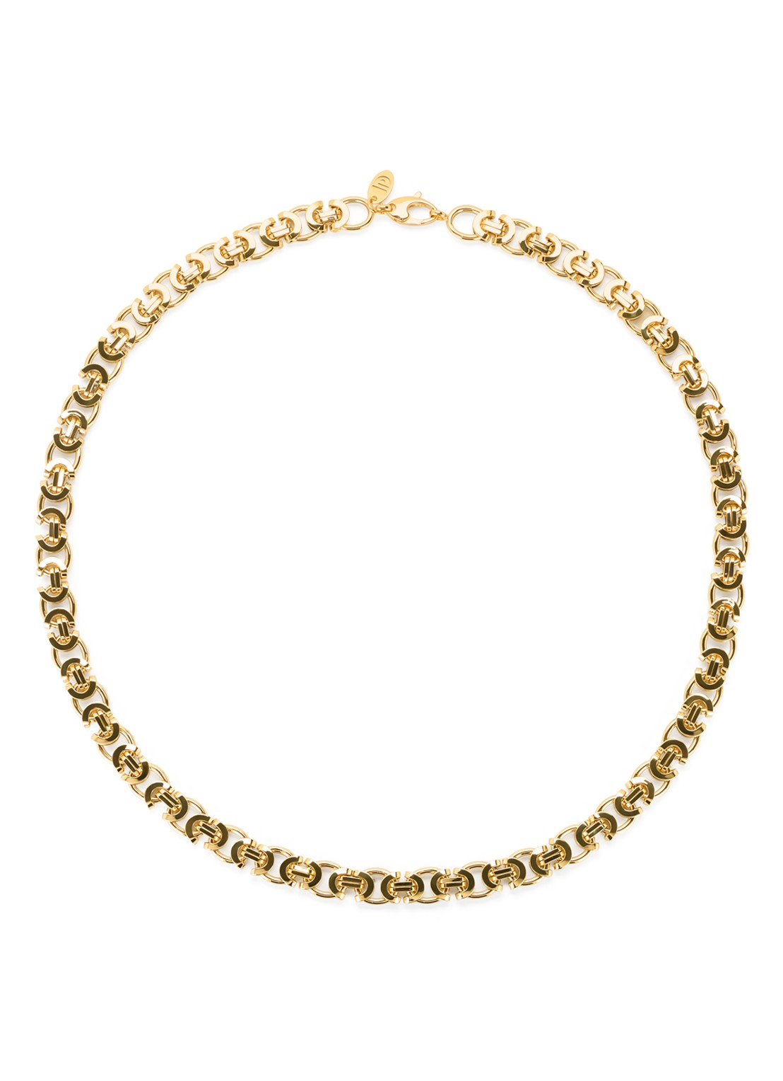 Diamond Point Geelgouden collier Timeless Treasures 45 cm - detail geelgoud