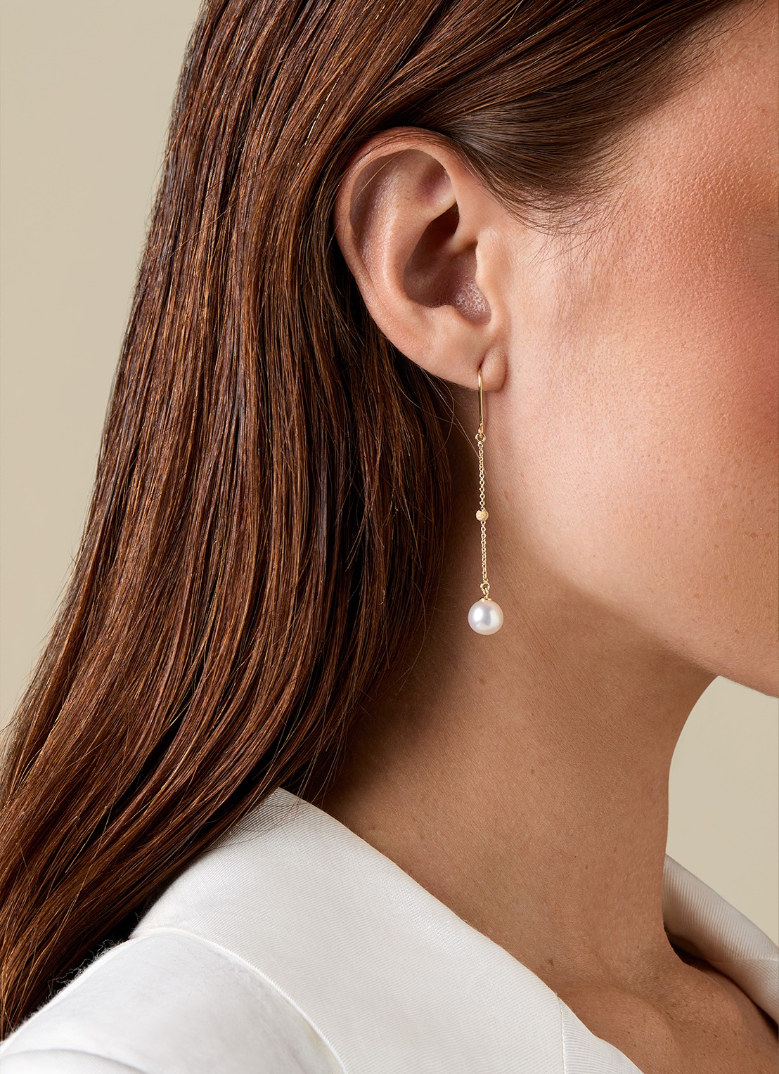 Diamond Point Geelgouden oorsieraden Rivièra - voorkant 2 geelgoud