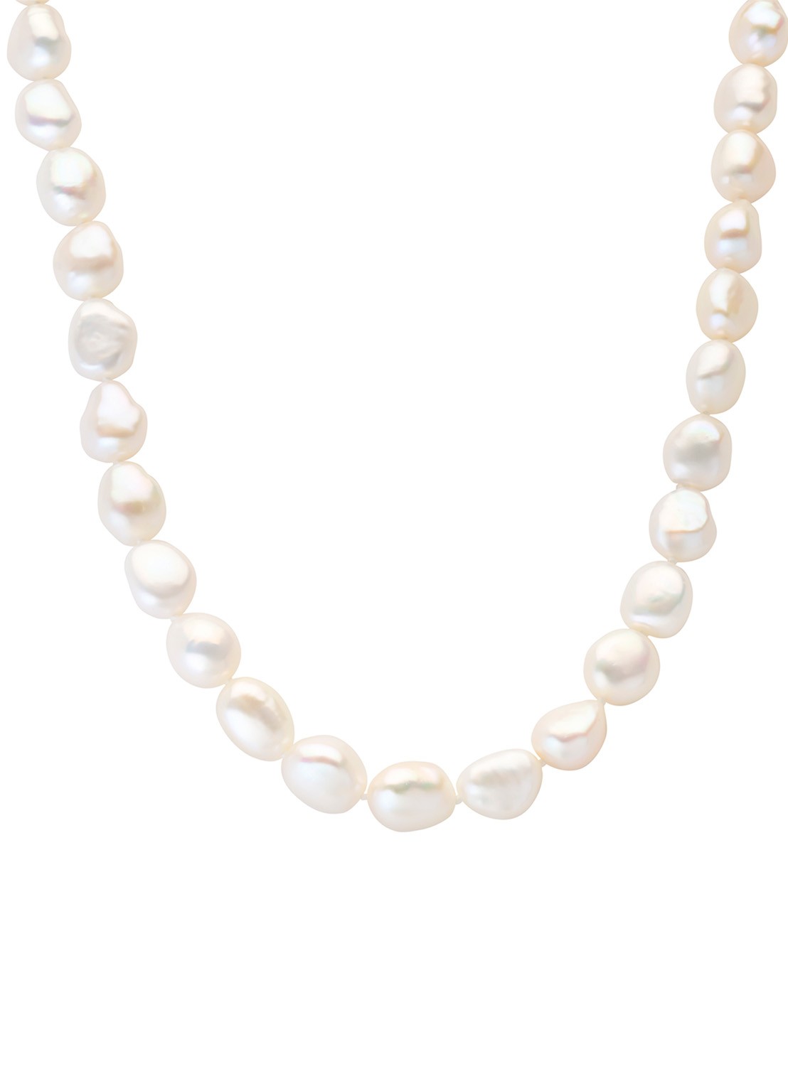 Diamond Point Geelgouden parel collier Rivièra - detail 3 geelgoud