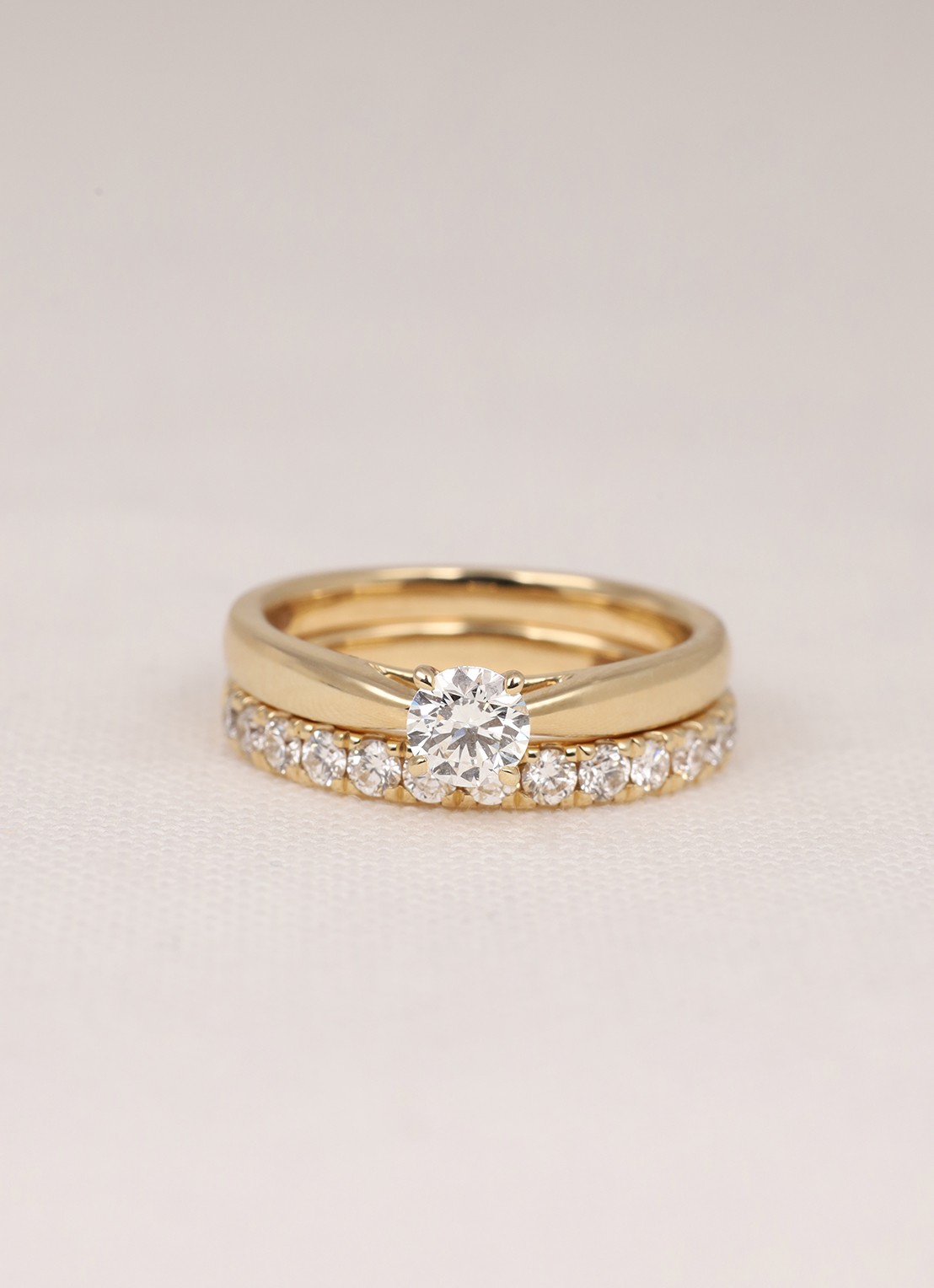 Diamond Point Geelgouden ring, 0.40 ct diamant, Perfect Match - detail 4 geelgoud