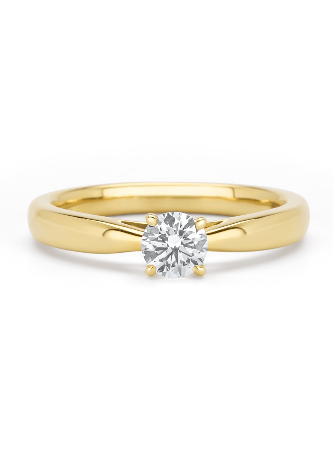 Diamond Point Geelgouden ring, 0.40 ct diamant, Perfect Match - detail 5 geelgoud