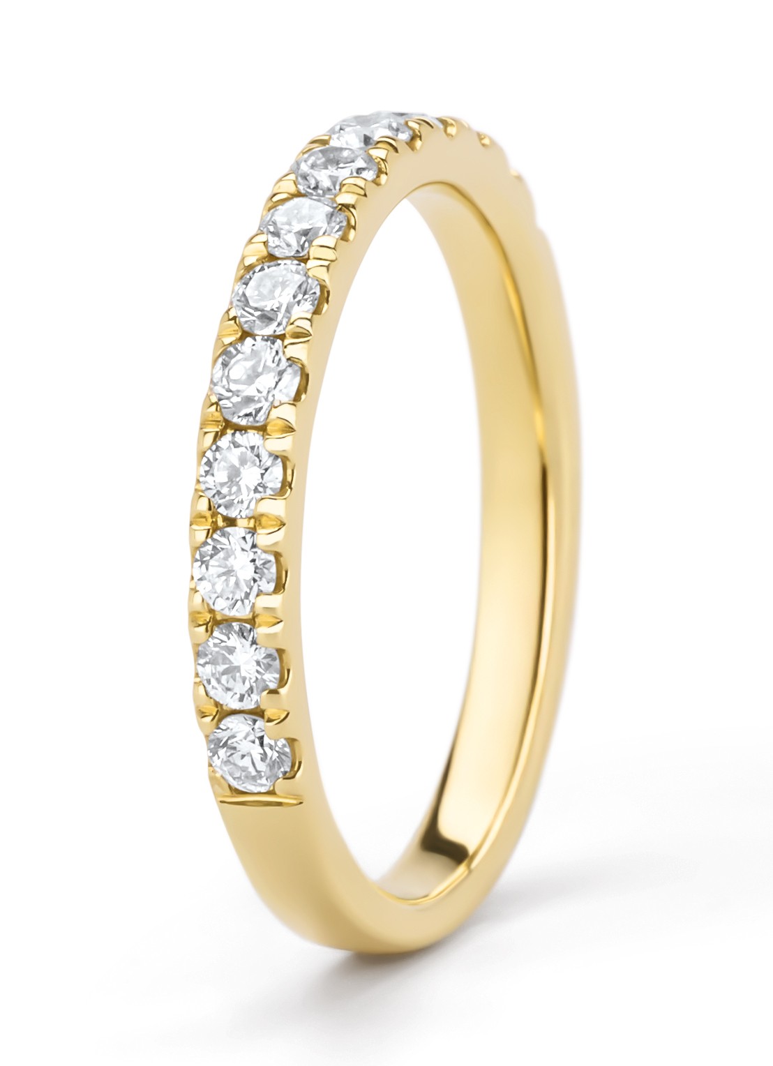 Diamond Point Geelgouden ring, 0.50 ct diamant, Perfect Match - voorkant 5 geelgoud