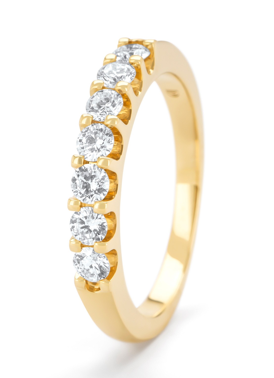Diamond Point Geelgouden ring, 0.50 ct diamant, Wedding - voorkant 3 geelgoud