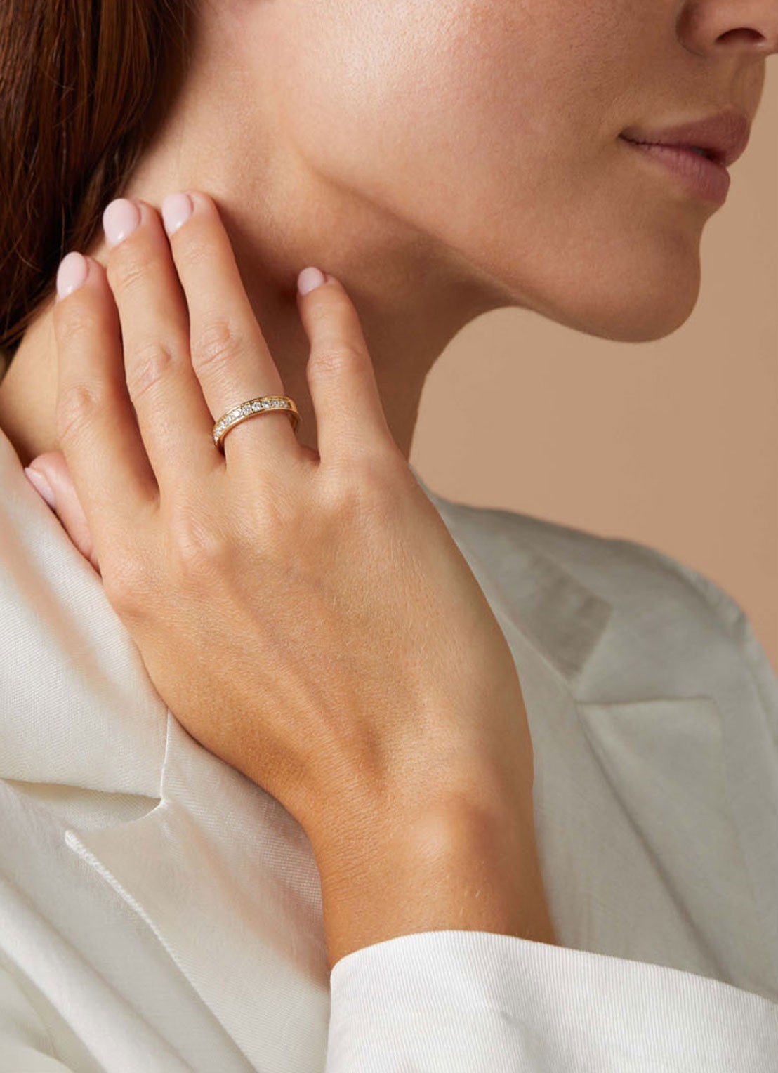Diamond Point Geelgouden ring 0.50 ct diamant Wedding - detail 5 geelgoud