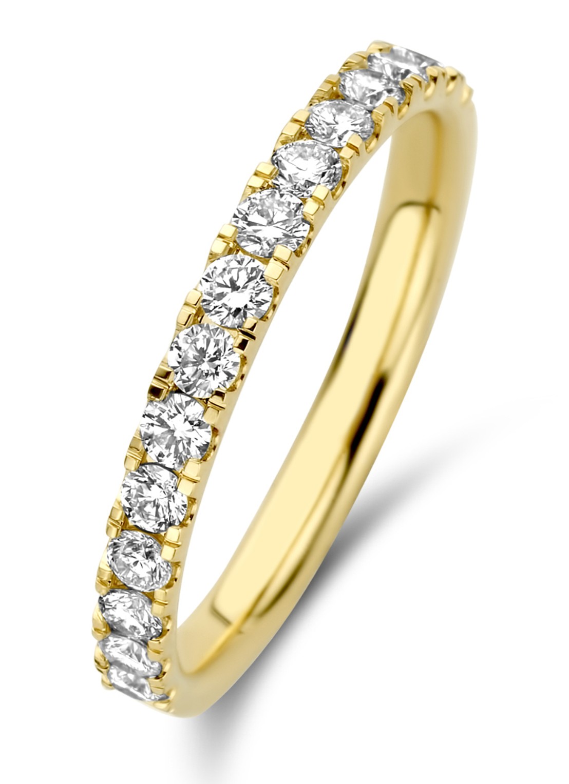 Diamond Point Geelgouden ring 0.52 ct diamant Wedding - voorkant 2 geelgoud