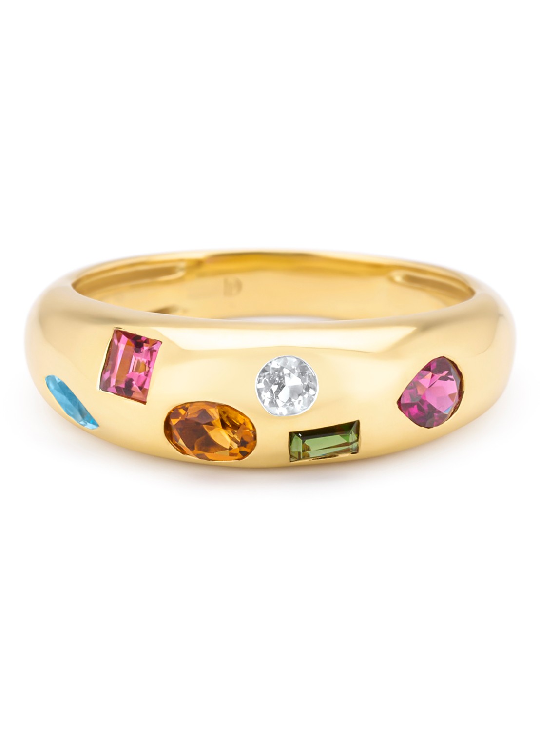 Diamond Point Geelgouden ring, BOLD - detail 4 geelgoud