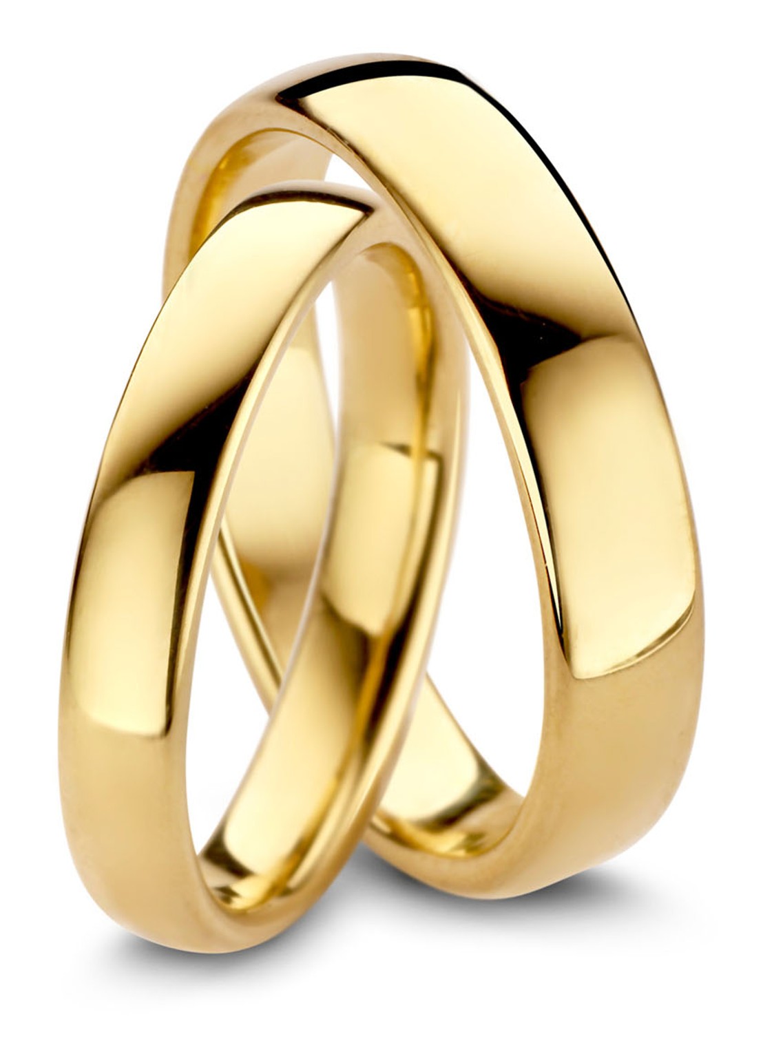 Diamond Point Geelgouden ring Wedding - detail 4 geelgoud