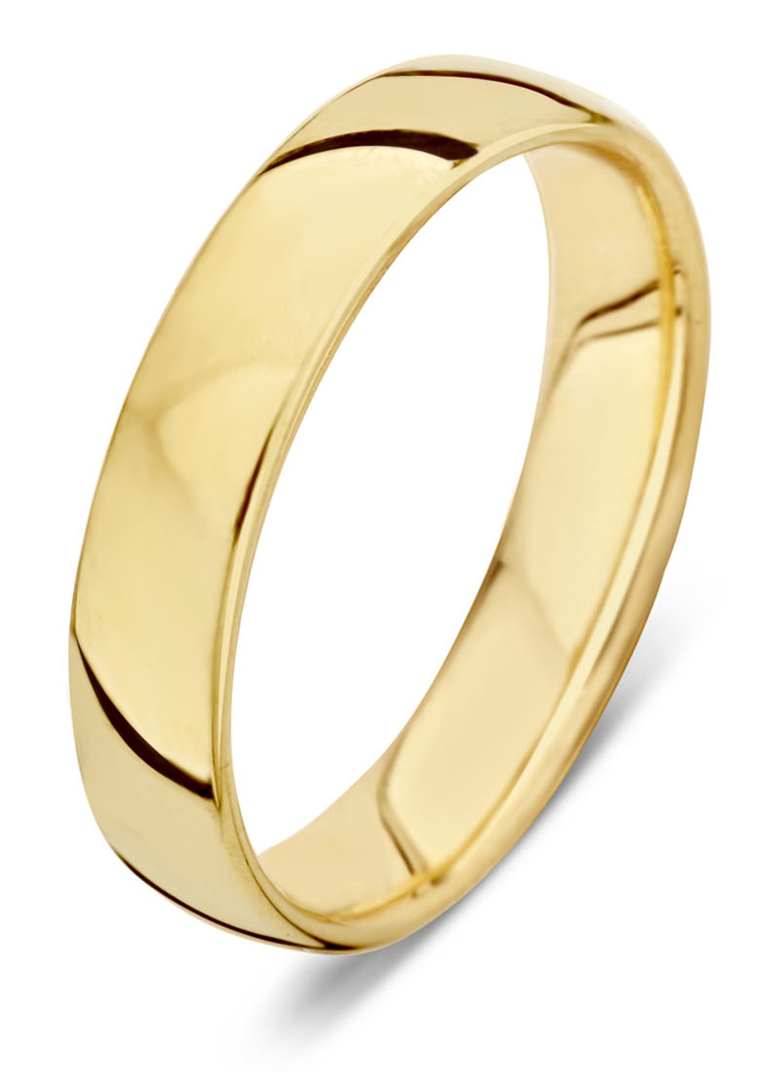 Diamond Point Geelgouden ring Wedding - voorkant geelgoud
