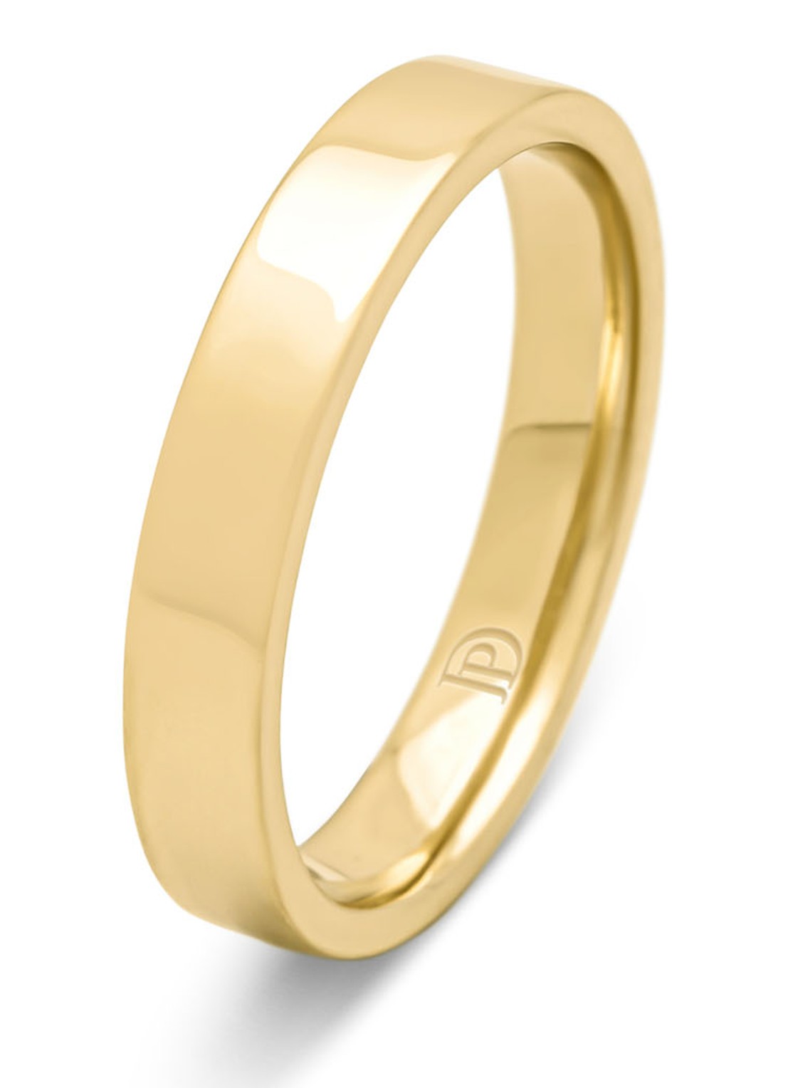 Diamond Point Geelgouden ring Wedding - voorkant geelgoud