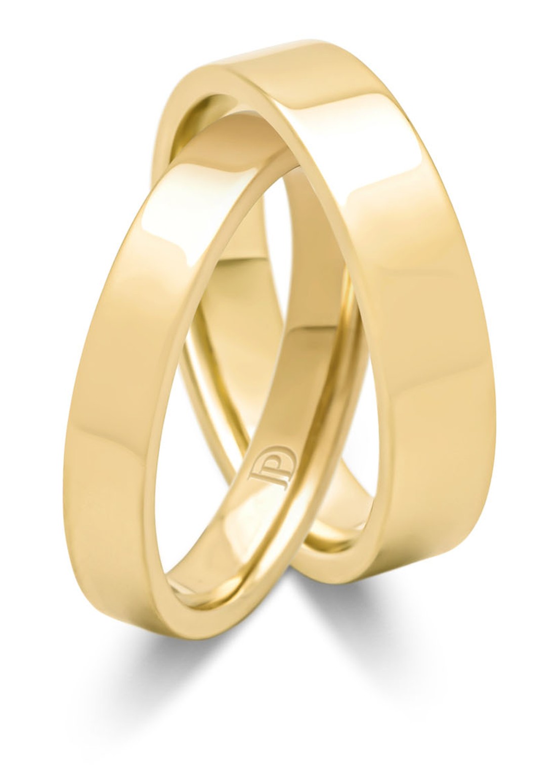 Diamond Point Geelgouden ring Wedding - detail 4 geelgoud