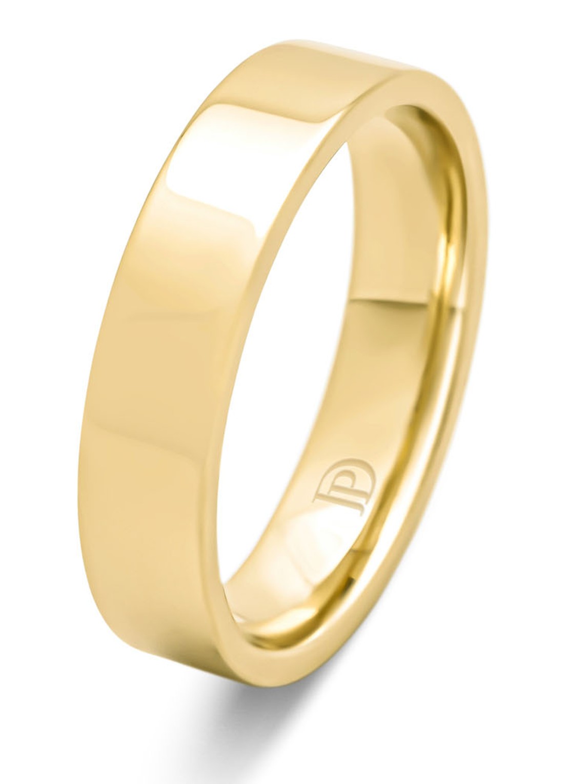 Diamond Point Geelgouden ring Wedding - voorkant geelgoud
