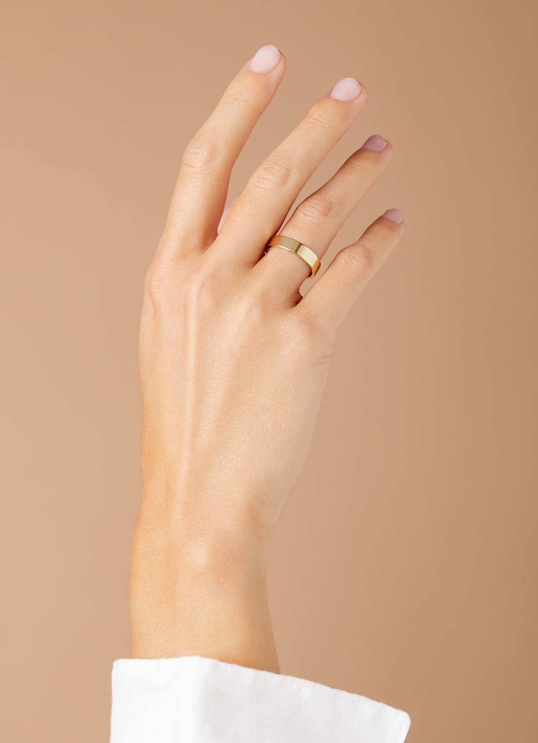 Diamond Point Geelgouden ring Wedding - voorkant 2 geelgoud