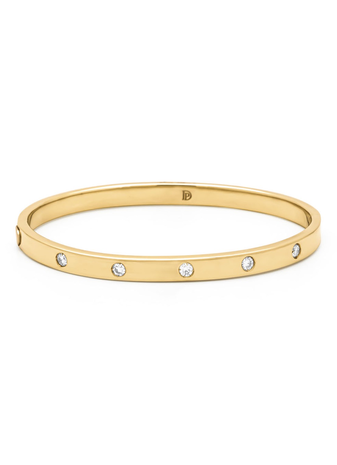 Diamond Point Gouden armband, 0.35 ct diamant, Timeless Treasures - voorkant geelgoud